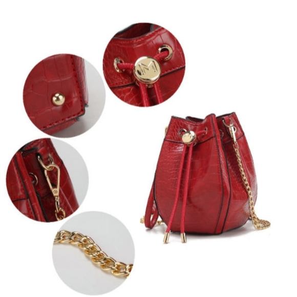 MKF Cassidy Crocodile Embossed Shoulder Bag - Picture 9 of 10